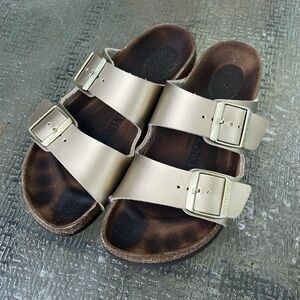 Gold Birkenstock Arizona size 38